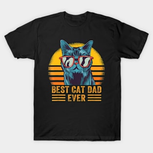 Best Cat Dad Ever Cat Daddy Father Day Sy T-Shirt